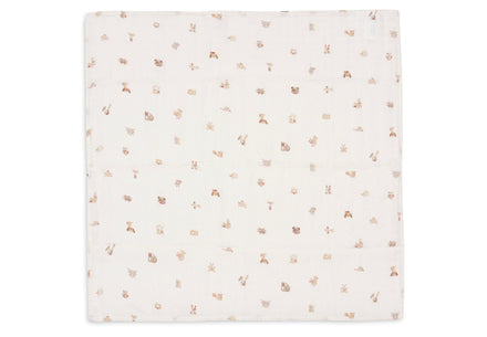 Jollein Muslin Cloth Small 70x70cm | Animal Friends | 3 pcs