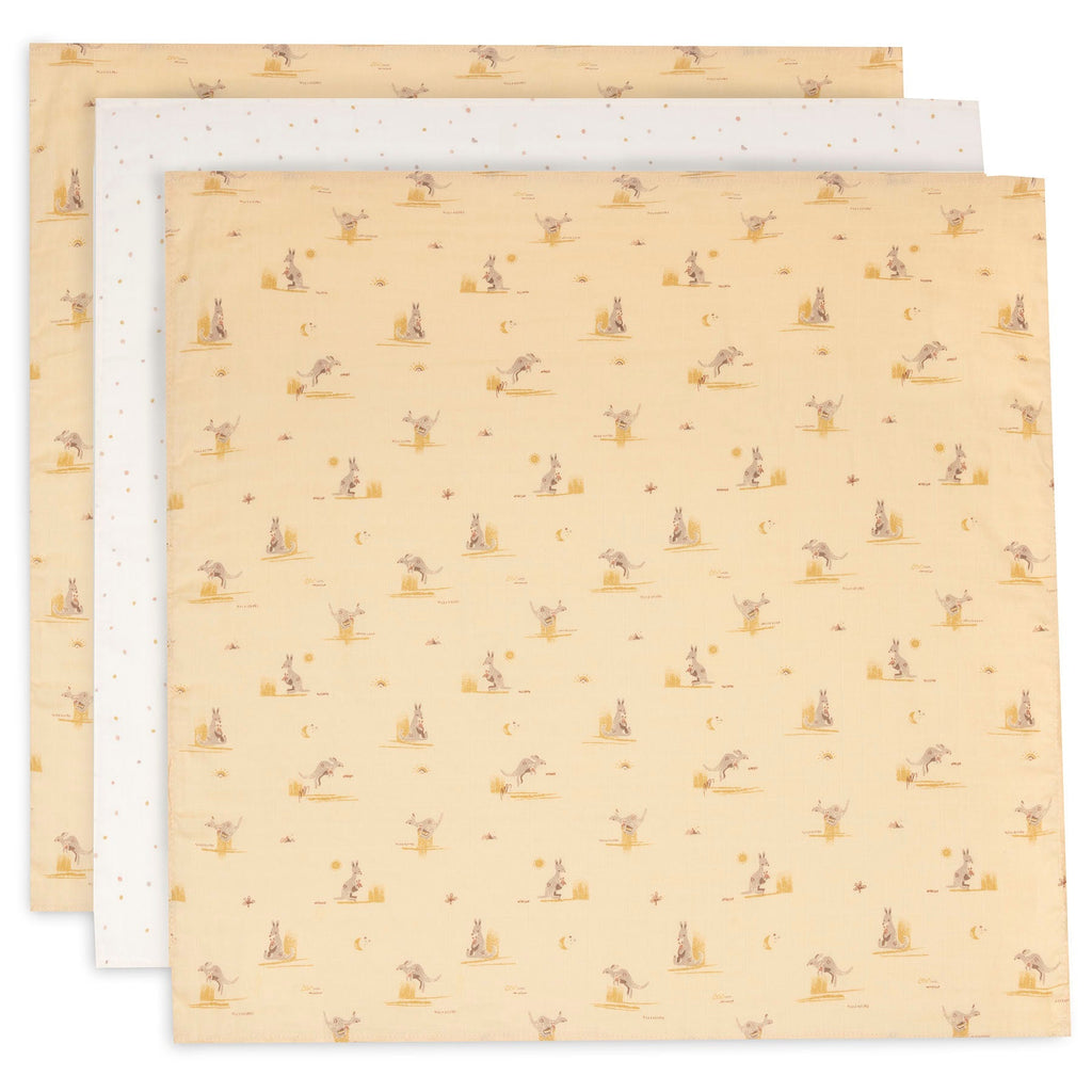 Jollein Muslin Cloth Small 70x70cm 3pcs | Kangaroots