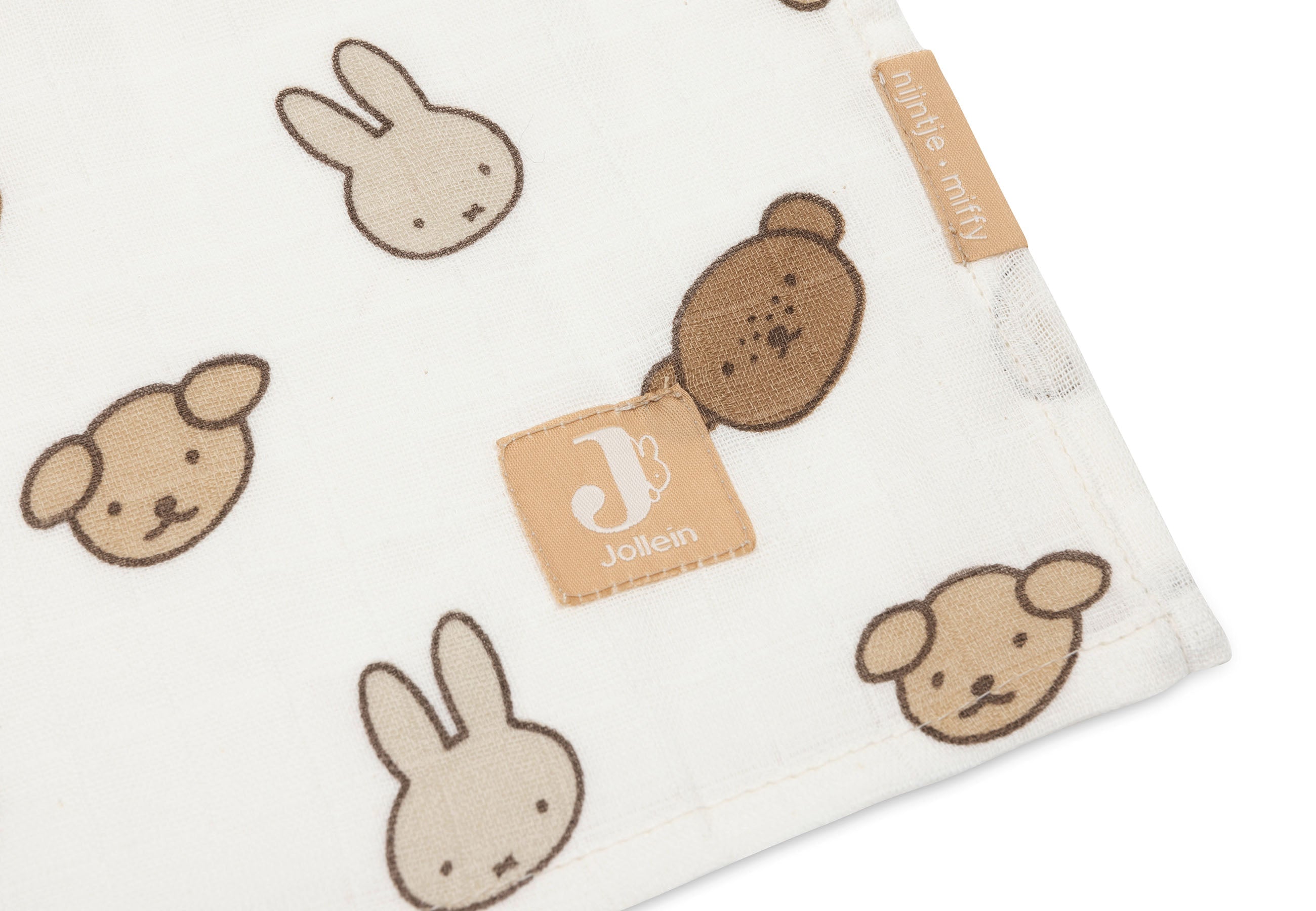 Jollein Hydrophilic Cloth Large 115x115cm Miffy And Friends (2Pack)