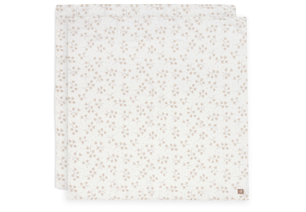 Jollein Hydrophilic Cloth Large 115x115cm | Leafy Dreams | 2 pcs