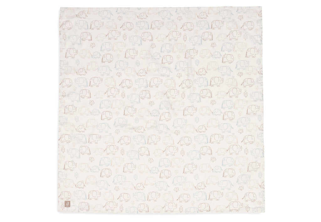 Jollein Hydrophilous Cloth Large 115x115cm | Elephant Tales | 2 pcs