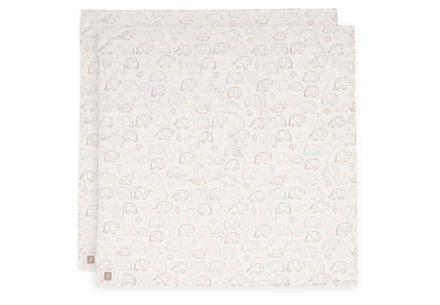 Jollein Hydrophilous Cloth Large 115x115cm | Elephant Tales | 2 pcs