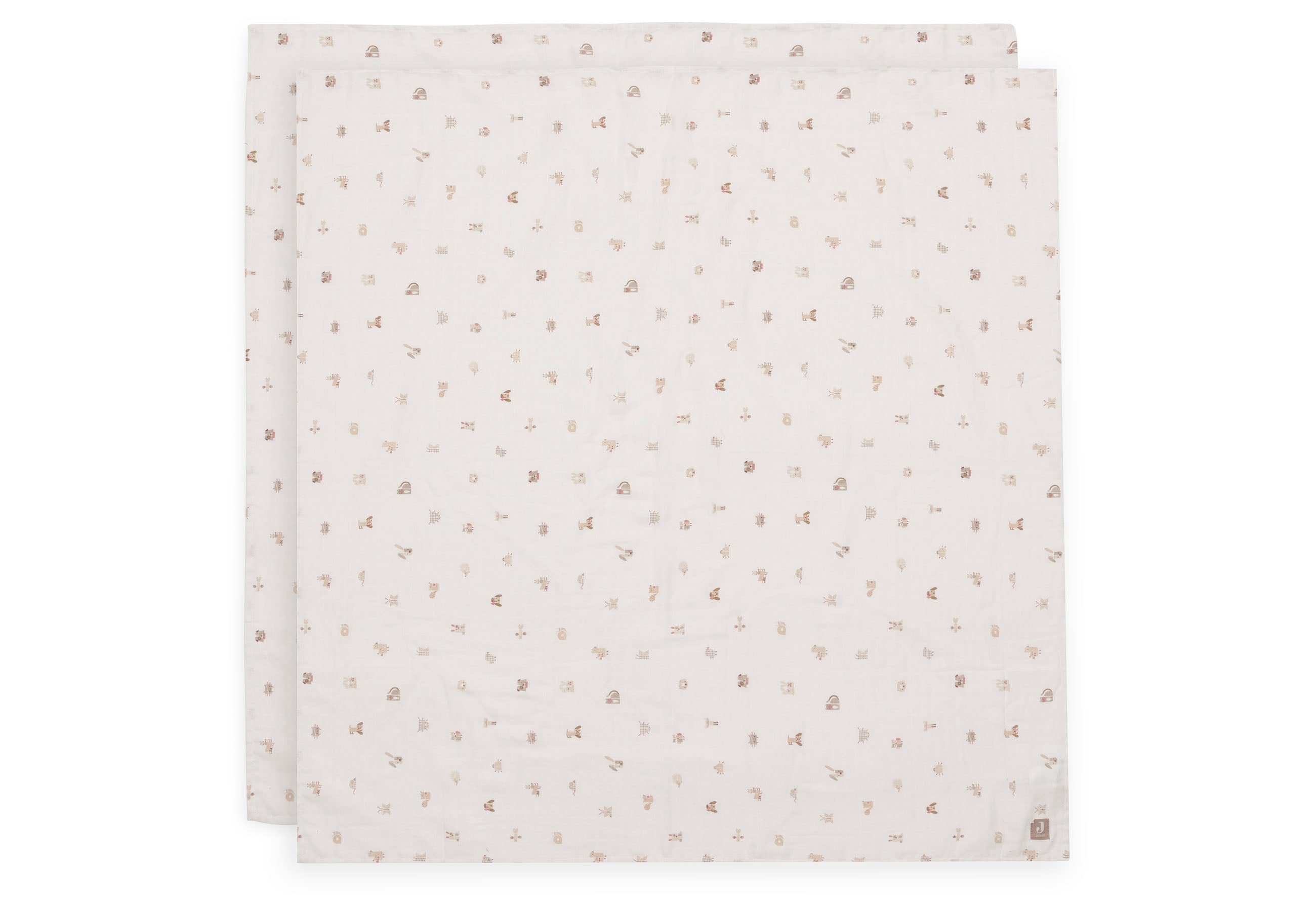 Jollein Muslin Cloth Large 115x115cm | Animal Friends | 2 pcs