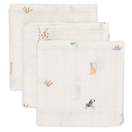 Jollein Hydrophilic Mouth Wipes 31x31cm Jungle Jambo (3pack)