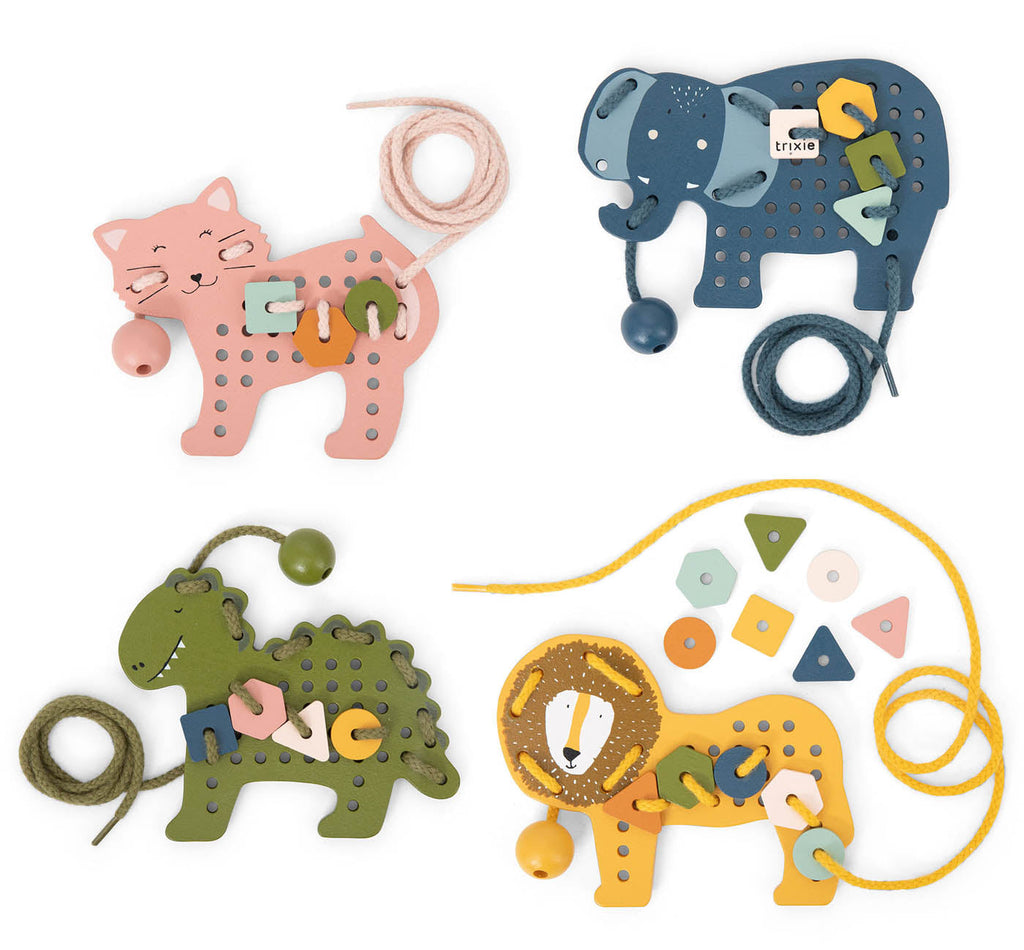 Trixie Wooden Animal Stringing Game