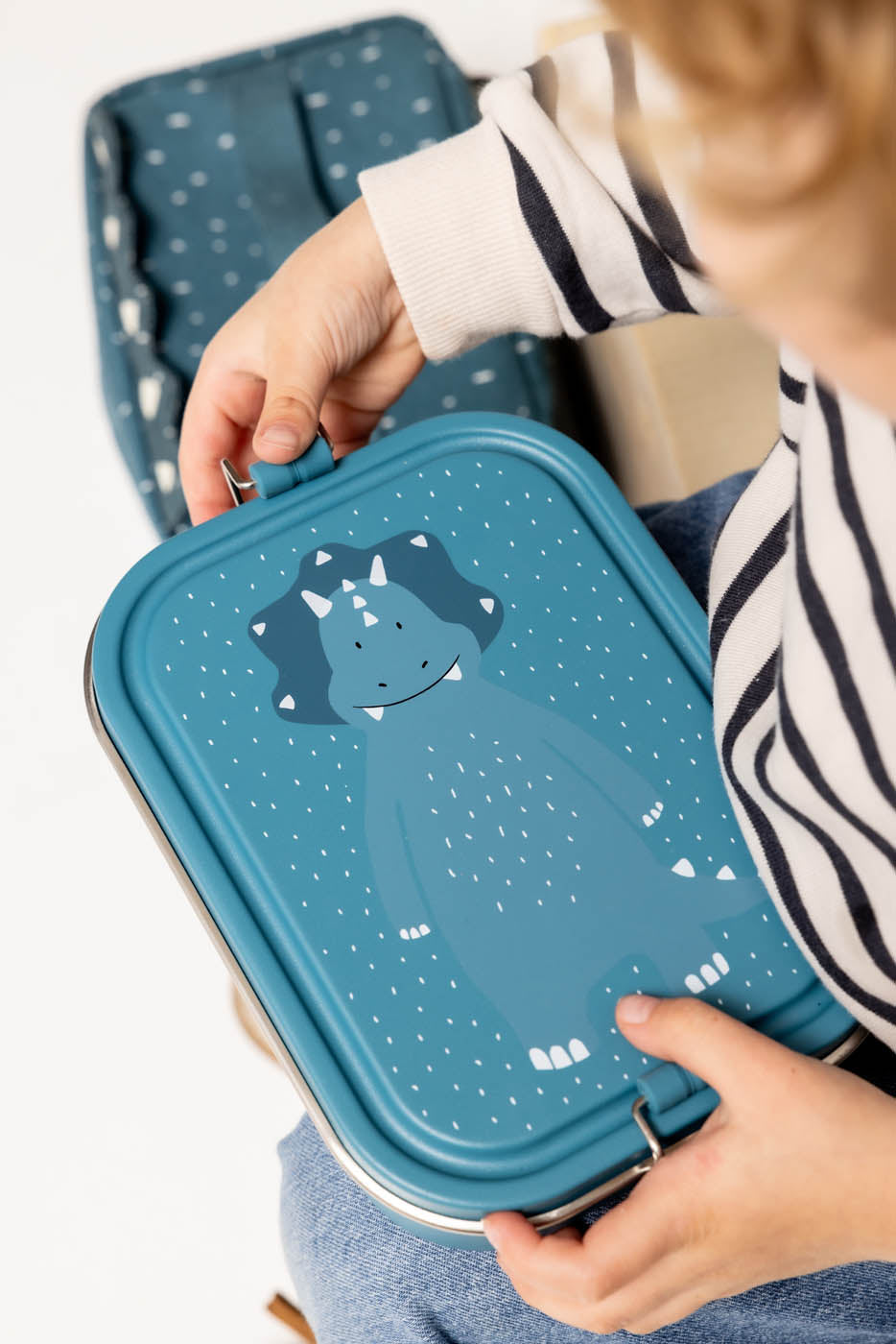 Trixie Lunch Box Large With Divider Pocket | Mr. Triceratops