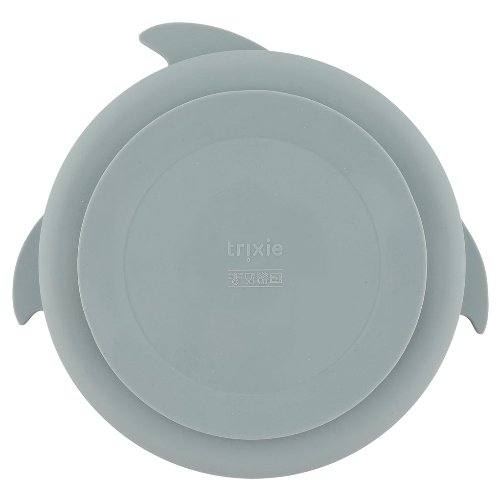 Trixie Silicone Plate With Suction Cup And Divider Compartments | Mr. Shark