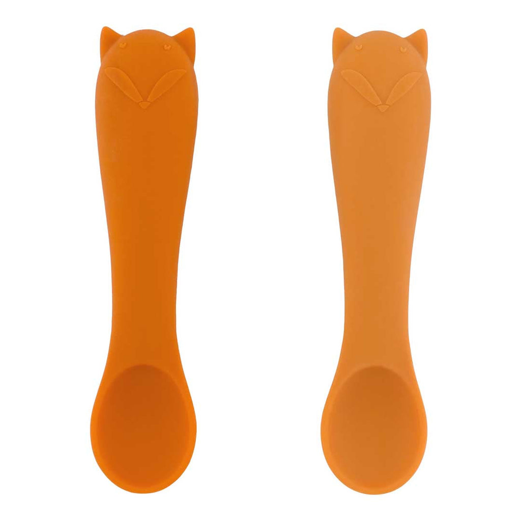 Trixie Silicone Baby First Spoon +4m - 2pcs | Mr. Fox