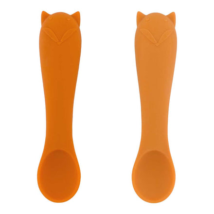 Trixie Silicone Baby First Spoon +4m - 2pcs | Mr. Fox