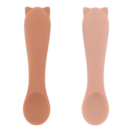 Trixie Silicone Baby First Spoon +4m - 2pcs | Mrs. Cat