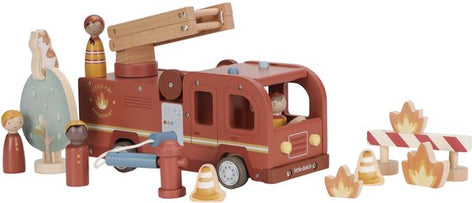 Little Dutch Wooden Fire Truck Set With Dolls XL
