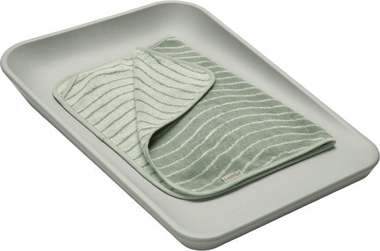 Leander Matty Topper For Changing Pad | Sage Green Woodland Organic