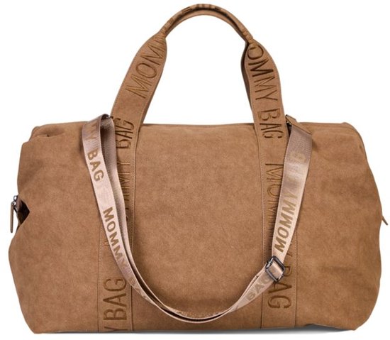 Childhome Mommy Bag Nursery Bag | Signature Hazelnut With Mat & Cooler Bag