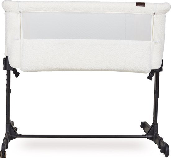 Quax Crib Side By Side Co-Sleeper With Black Legs | Cream