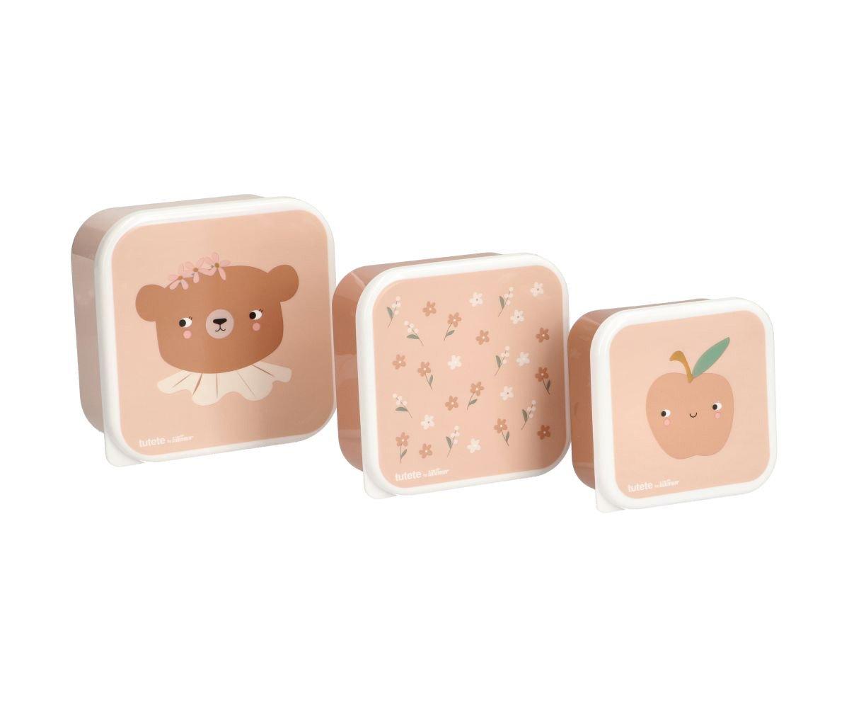 Tutete Set 3 Daisy Lunch Boxes | Bear