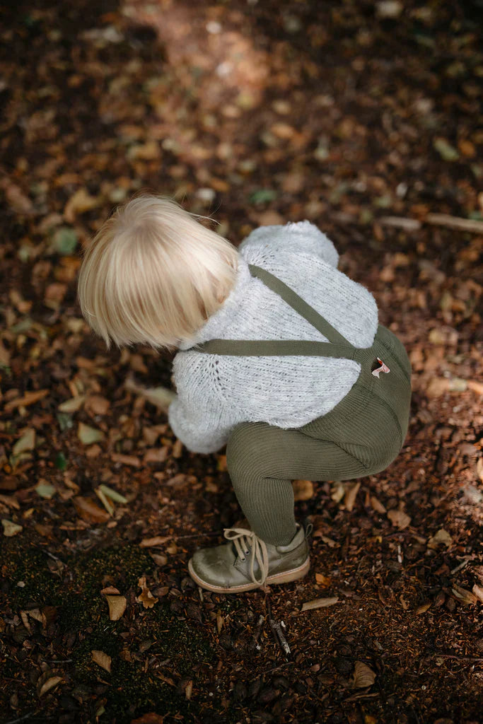 Silly Silas Pant Stockings Footed With Feet | Olive