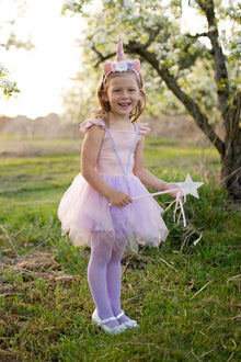 Great Pretenders Shimmer Unicorn Dress & Hair band Pink | 5-6Y