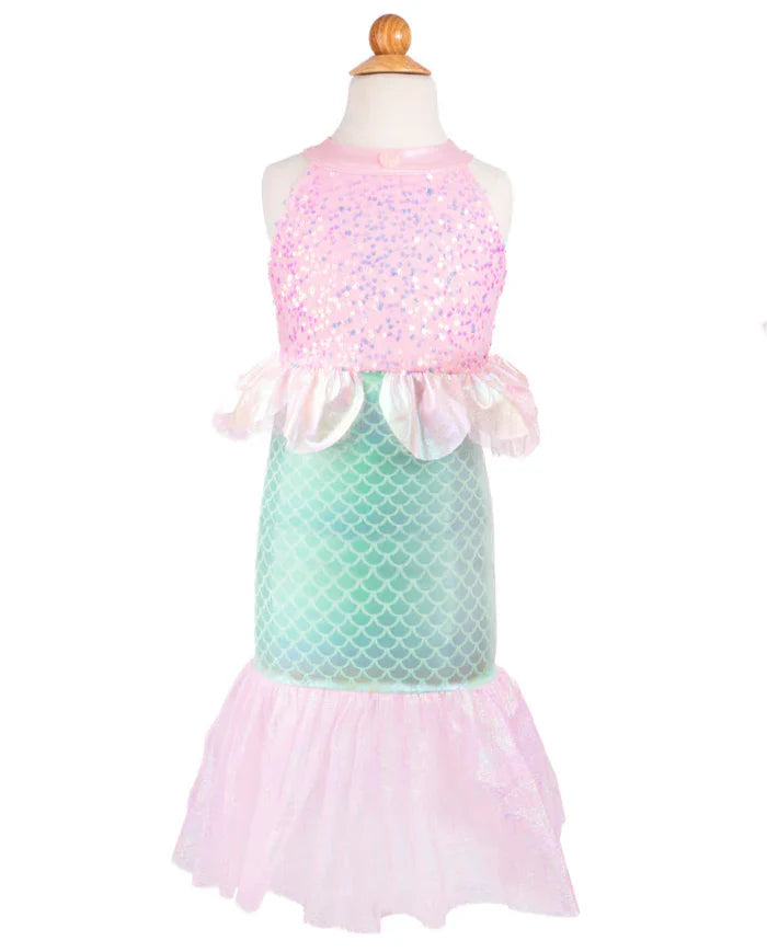 Great Pretenders Misty Mermaid Dress Pink 5-6Y