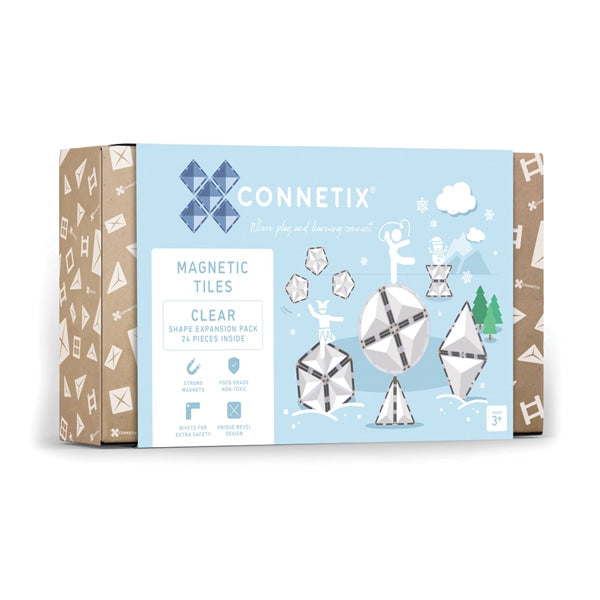 Connetix Tiles Clear Shape Pack EU | 24 pieces