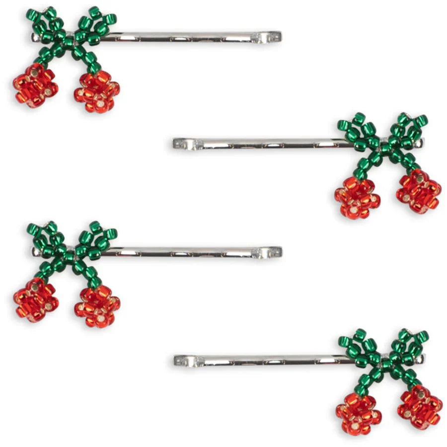 Konges Sløjd 4-Pack Hairpin | Cherries