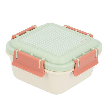 Monnëka Large Lunch Box With Compartment Divider | Stripes Sage