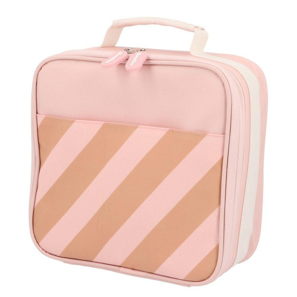 Monnëka Thermal Lunch Bag | Stripes Pink