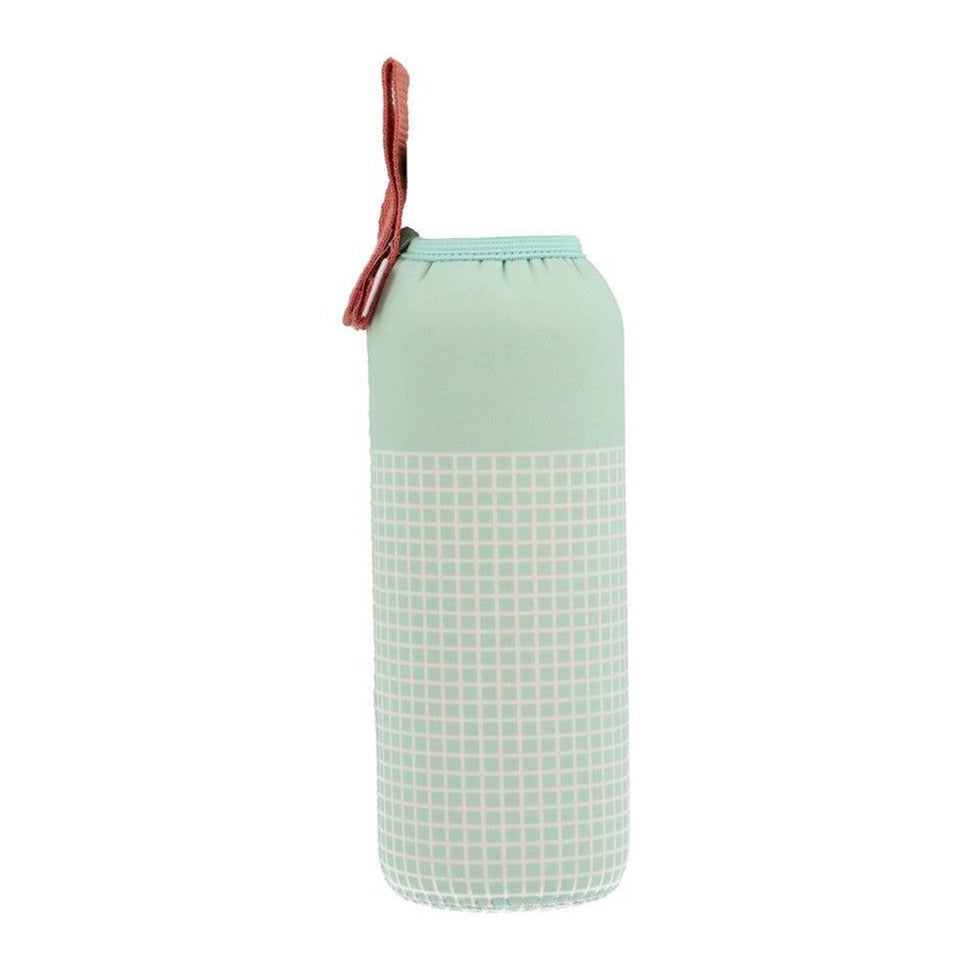 Tutete Drinking Bottle Cover Thermal | Green Checkered