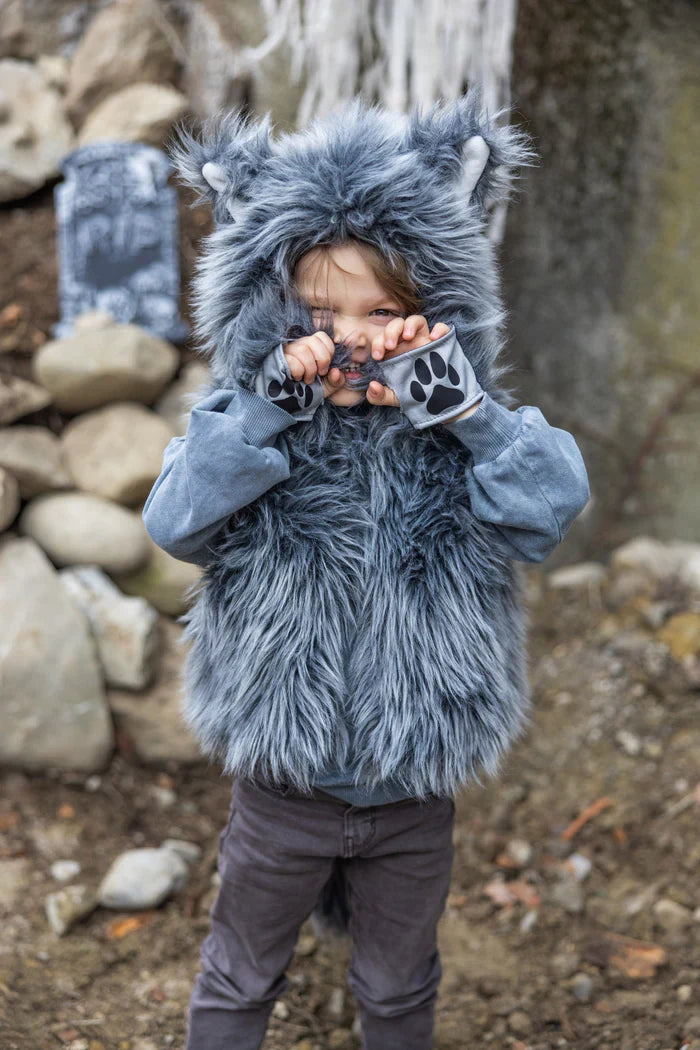 Great Pretenders Big Bad Wolf Vest With Gloves 3-4Y