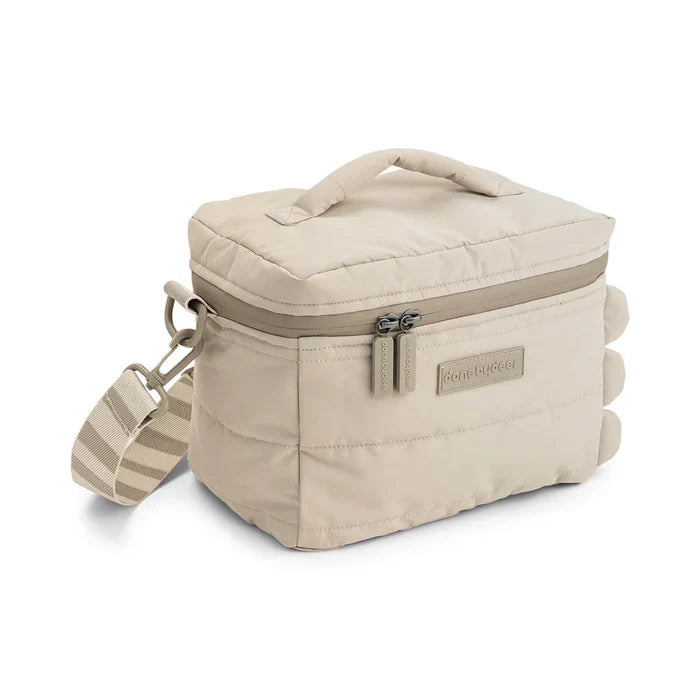 Done By Deer Quilted Thermal Lunch Bag | Croco Sand