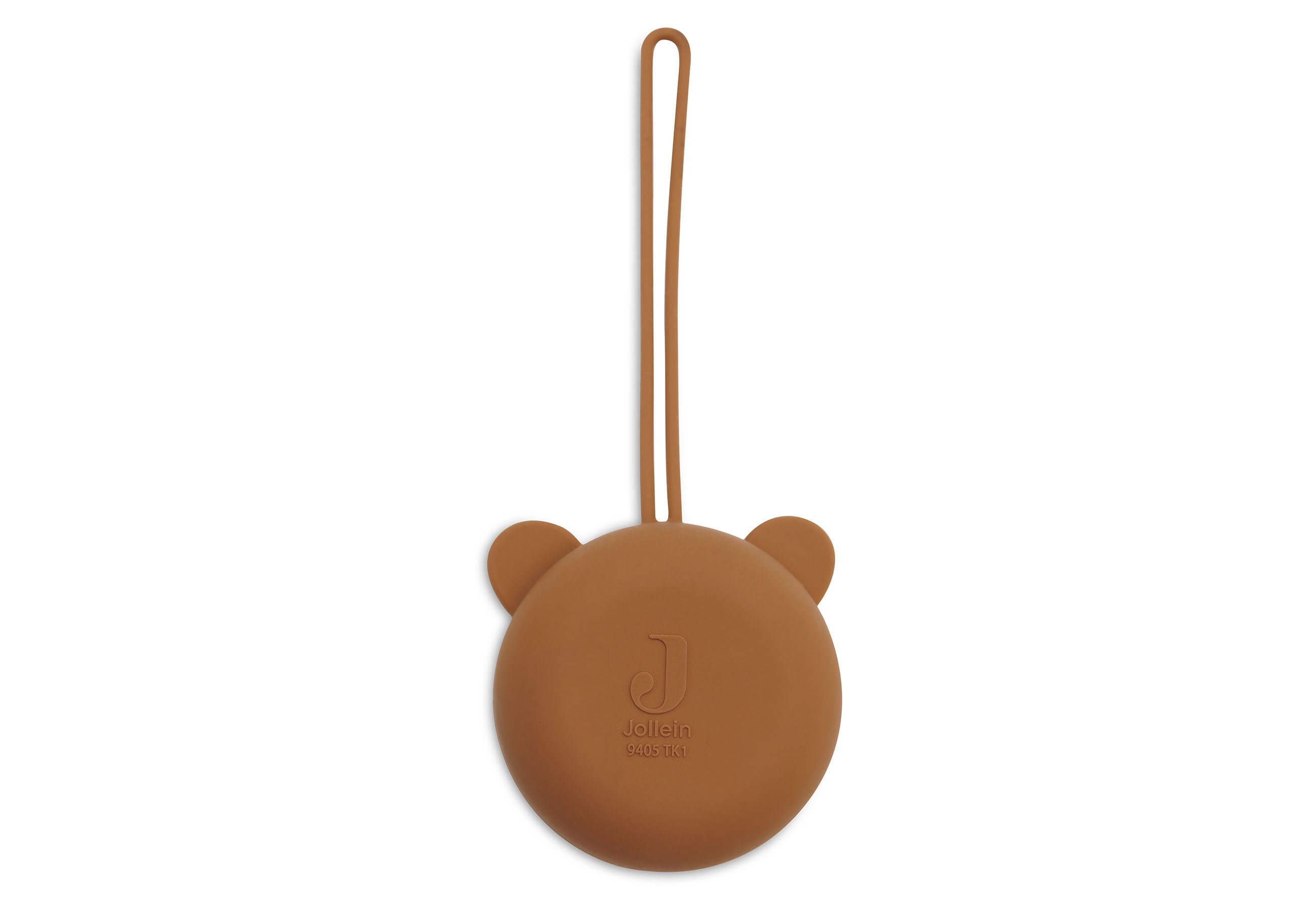 Jollein Silicone Pacifier Holder Ø7cm | Caramel