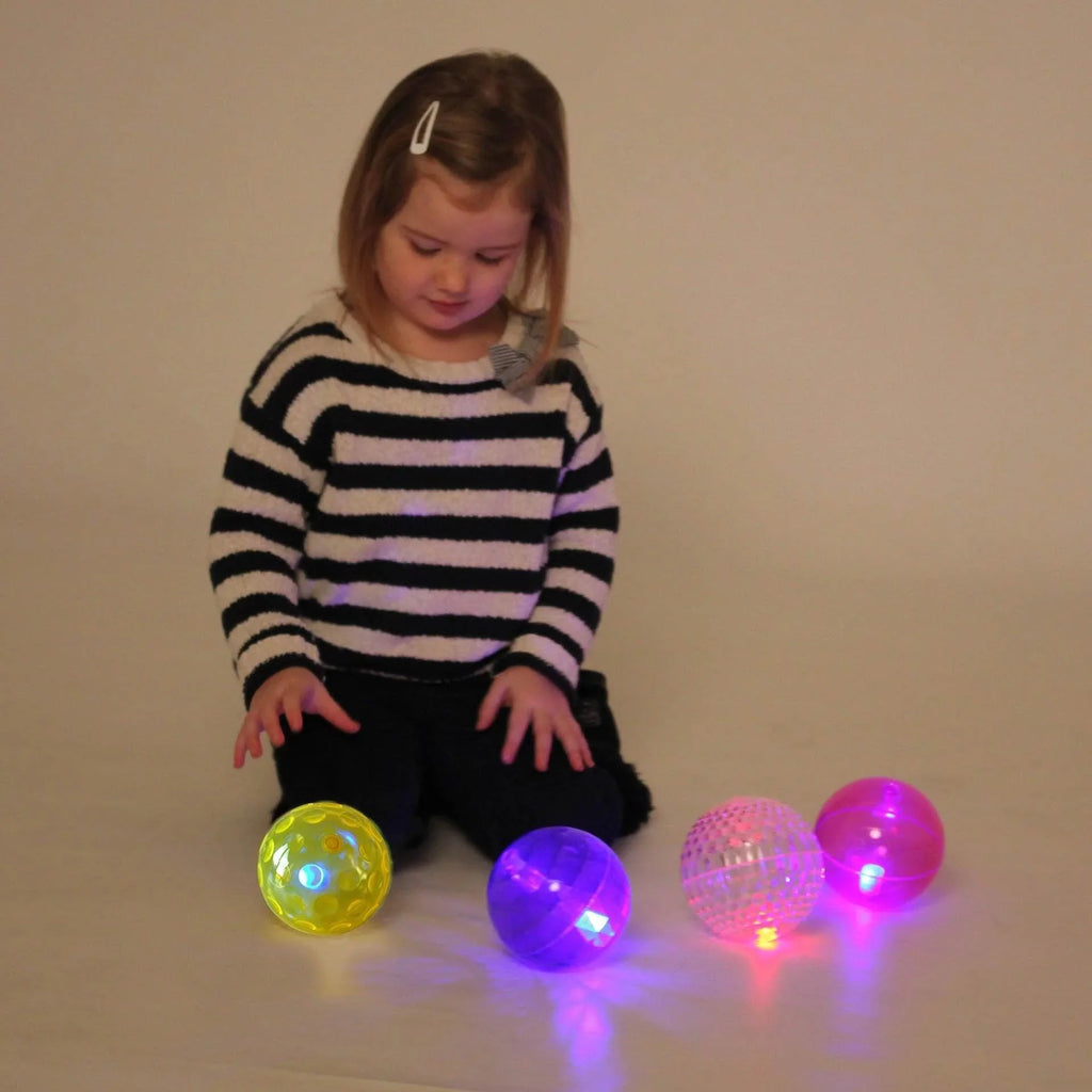 Tickit Sensory Flashing Ball Set | 4 Pieces