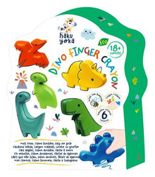 Haku Yoka Dino Vinger Crayons Wasco's 6 Stuks