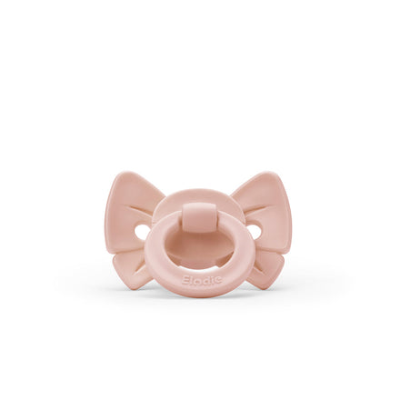 Elodie Binky Bow Pacifier +3m | Misty Pink