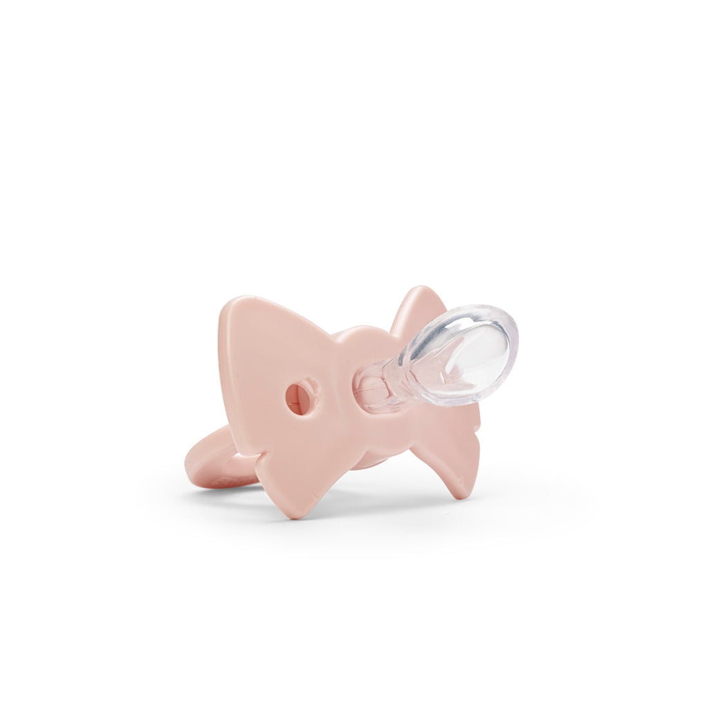 Elodie Binky Bow Pacifier +3m | Misty Pink