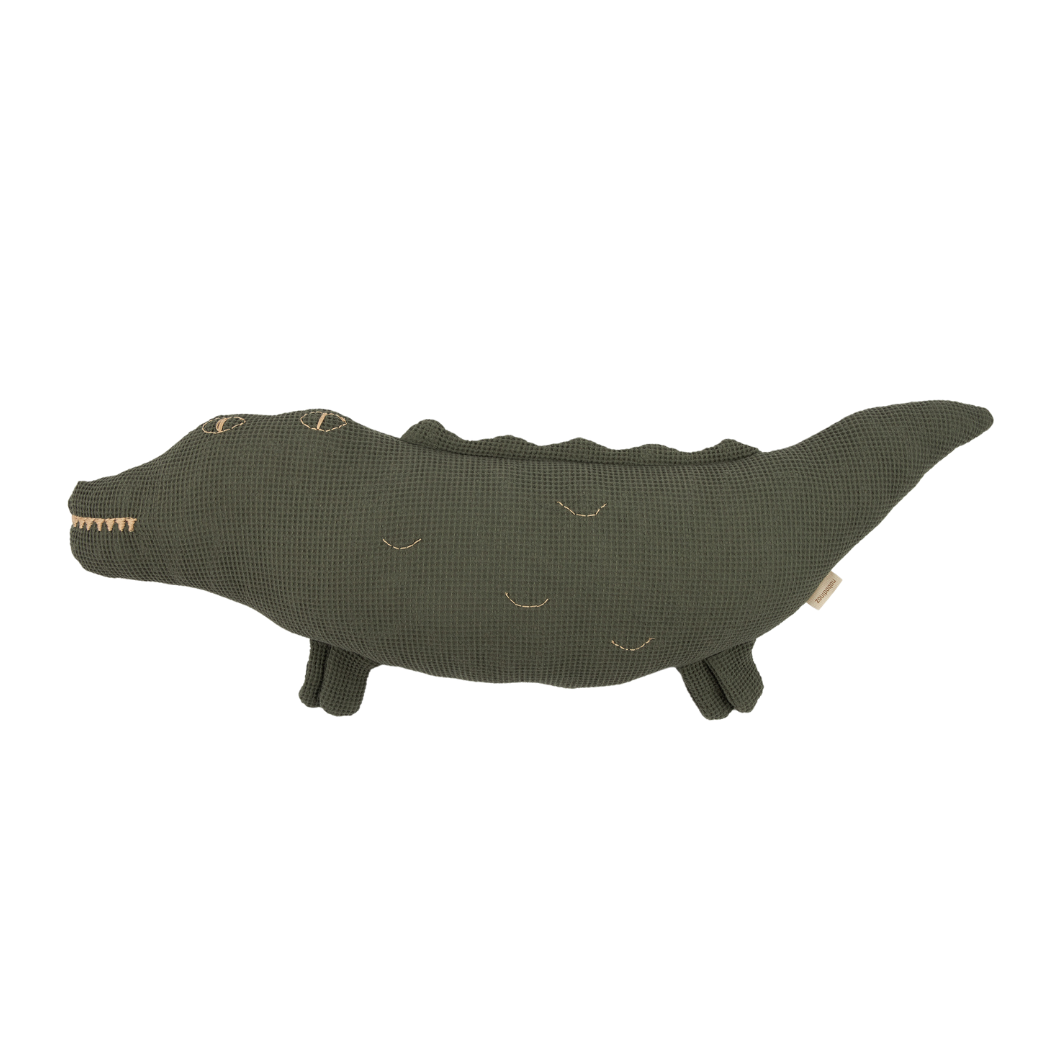 Nobodinoz Wabi Sabi Crocodile cushion 72x22x10cm