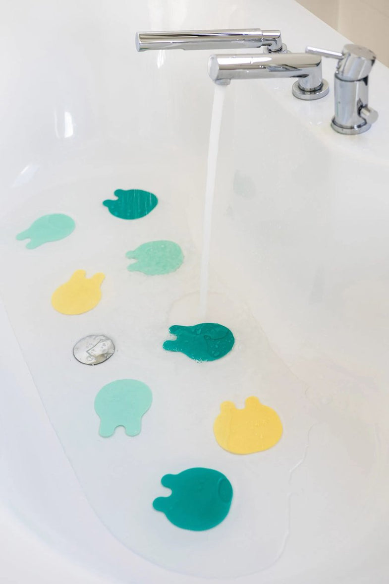 Quutopia Grippi Anti-Slip Buddies Bath Play | Jellyfish Green/Yellow