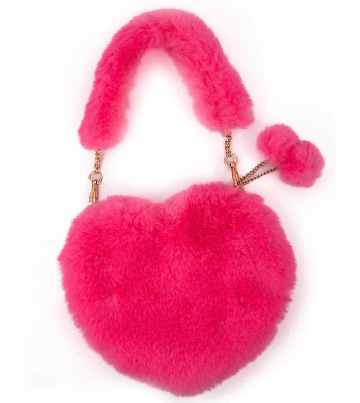 Great Pretenders Pinky Promise Furry Fuchsia Bag