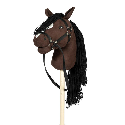 By astrup hobby horse with open mouth | Dark brown