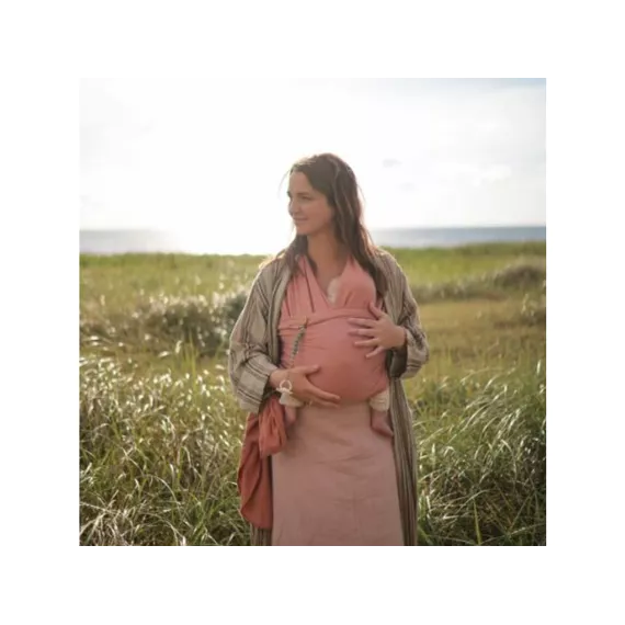 Mushie Baby Wrap baby sling | Cedar