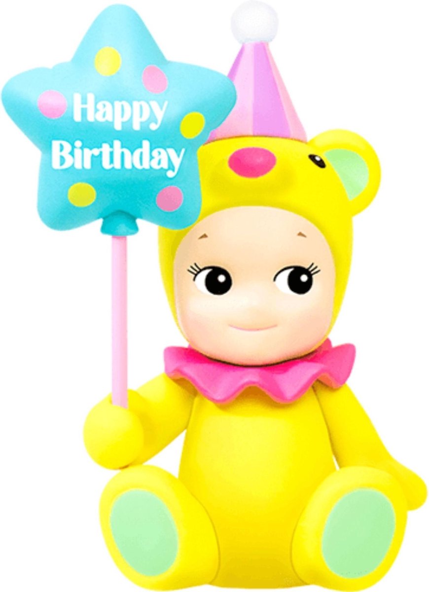 Sonny Angel Lucky Doll Happy Birthday Gift Bear