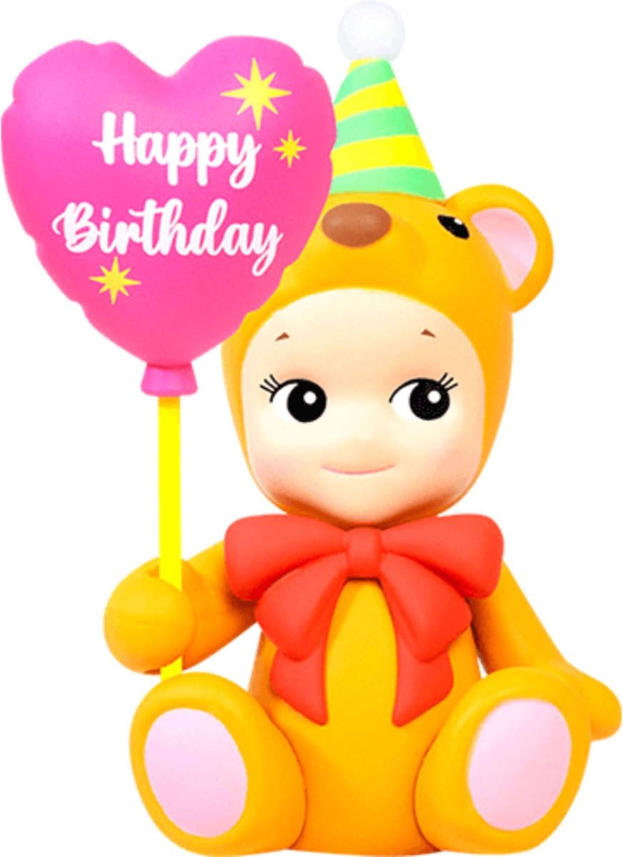 Sonny Angel Lucky Doll Happy Birthday Gift Bear