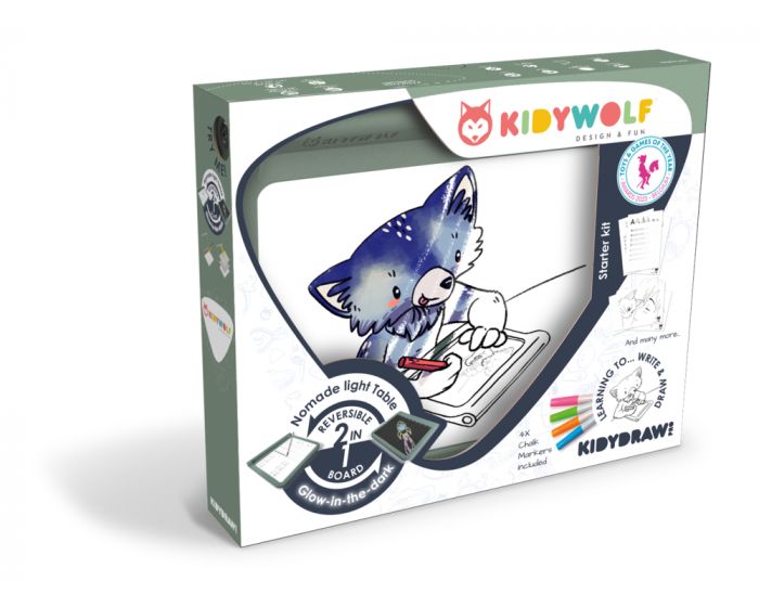 Kidywolf Mobile Luminous Tablet A4 Learn to draw and write | Green