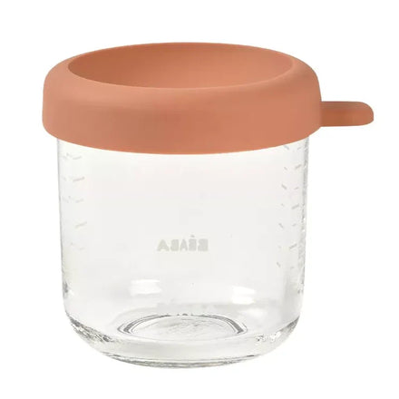 Béaba Glass Storage Jars 250ml | Terracotta