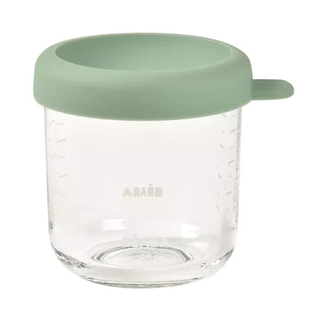 Béaba Glass Storage Jars 250ml | Sage Green