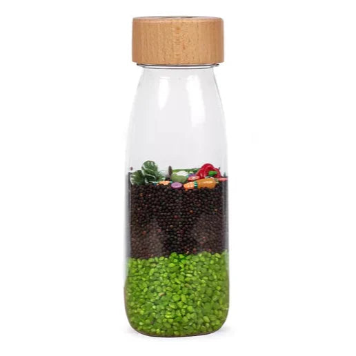 Petit Boum Sensory Bottle | Learn Veggies