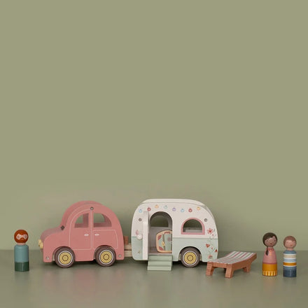 Little Dutch Toy Car With Caravan