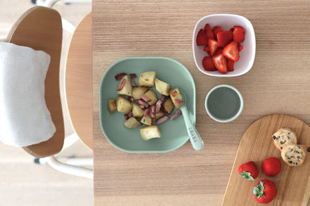 Beaba Silicone Dinner Set | Sage Green
