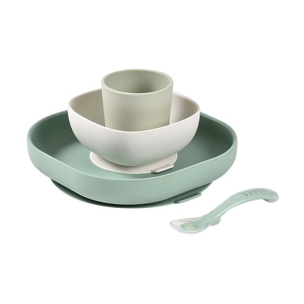 Beaba Silicone Dinner Set | Sage Green
