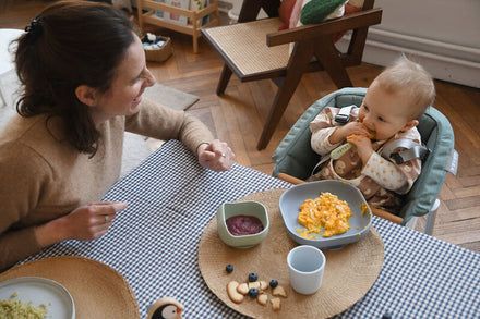 Beaba Silicone Dinner Set 4-Piece | Pebble