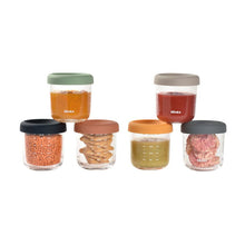 Béaba Glass Storage Jars 250ml Set 6 | Multicolor